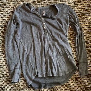 Aerie real soft Henley long sleeve shirt